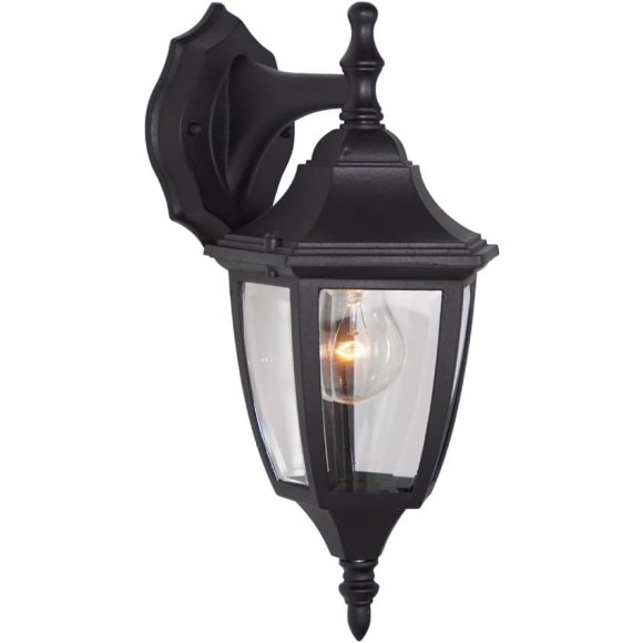Designers Fountain 2461-BK Today's Home Outdoor Wall Lantern Sconce, 14.25in H, Black