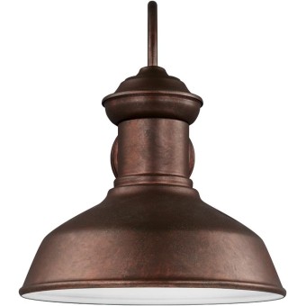 Sea Gull Lighting 8647701-44 Fredricksburg One-Light Outdoor Wall Lantern, Weathered Copper Finish,Large