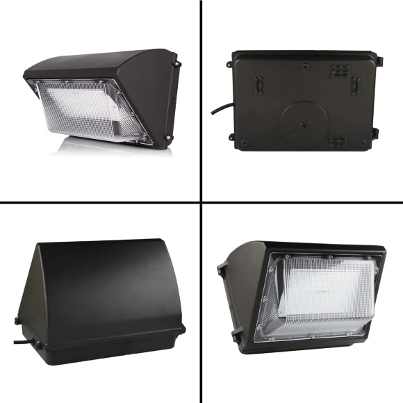 120W LED Wall Pack Light Fixtures, Commercial Security Lighting, 5700K Cool White, 16200 Lumens, IP65 Waterproof Outdoor Wall Mount Flood Lights for Roadways, Warehouses, Building