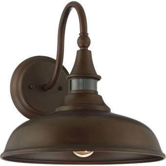 Gough Rustic Farmhouse Outdoor Barn Light Fixture Bronze 12 1/2" Motion Sensor for Exterior House Porch Patio Outside Deck Garage Yard Front Door Garden Home