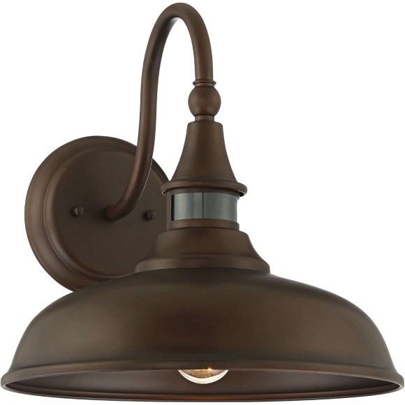Gough Rustic Farmhouse Outdoor Barn Light Fixture Bronze 12 1/2" Motion Sensor for Exterior House Porch Patio Outside Deck Garage Yard Front Door Garden Home