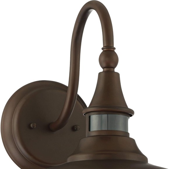 Gough Rustic Farmhouse Outdoor Barn Light Fixture Bronze 12 1/2" Motion Sensor for Exterior House Porch Patio Outside Deck Garage Yard Front Door Garden Home