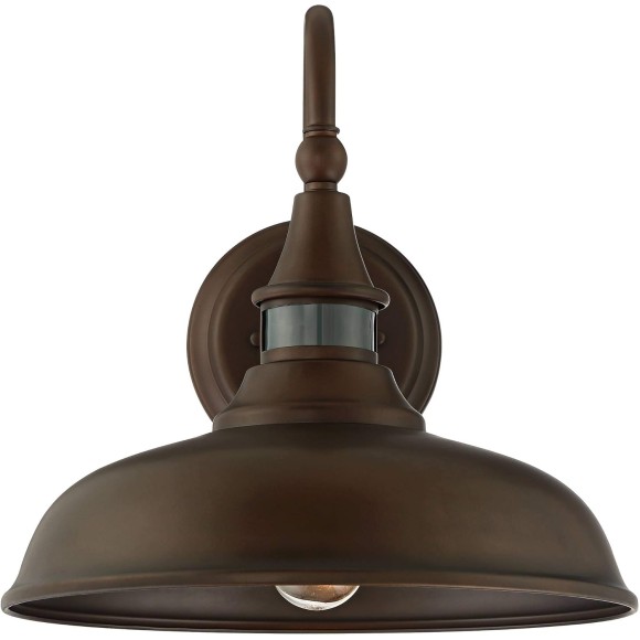 Gough Rustic Farmhouse Outdoor Barn Light Fixture Bronze 12 1/2" Motion Sensor for Exterior House Porch Patio Outside Deck Garage Yard Front Door Garden Home