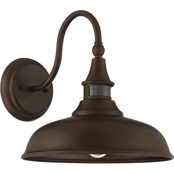 Gough Rustic Farmhouse Outdoor Barn Light Fixture Bronze 12 1/2" Motion Sensor for Exterior House Porch Patio Outside Deck Garage Yard Front Door Garden Home