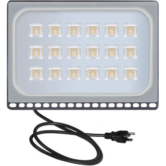 4 Pack 100W LED Flood Lights Outdoor, Waterproof IP67 Work Lights, 110V 10000LM Warm White(3000K), Super Bright Security Floodlights Wall Lights Landscape Lights with US Plug