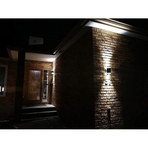 Outdoor Wall Lights, Outdoor Lighting Fixtures Wall Mount - Front Door Lights 6000k - Up Down Light Fixture for Porch, Patio, Garage