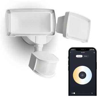 Smart WiFi LED Security Light Motion Sensor Outdoor, Works with Alexa/Google,3000LM,2700-6500K,Waterproof Exterio Light,Flood Light with APP Control for Backyad Yard Patio