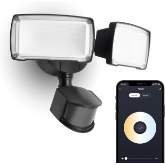 Smart WiFi LED Security Light Motion Sensor Outdoor, Work with Alexa/Google/SmartThings, 3000LM,2700-6500K,Waterproof,Flood Light with APP Control Perfect for Yard,Exterio