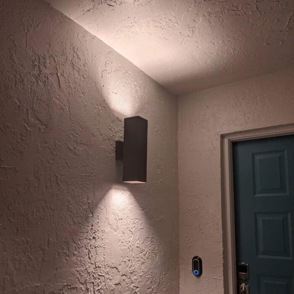 2 Pack Up Down Outdoor Wall Lights, Patio Wall Light Fixture, Oil Rubbed Bronze Porch Lights Outdoor Wall, Anti Rust Waterproof Outdoor Wall Sconce for Garage, Balcony, Backyard - ETL