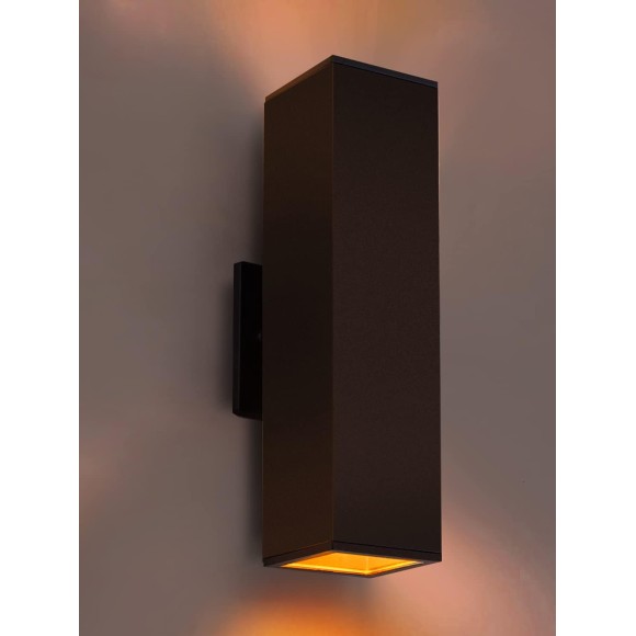 2 Pack Up Down Outdoor Wall Lights, Patio Wall Light Fixture, Oil Rubbed Bronze Porch Lights Outdoor Wall, Anti Rust Waterproof Outdoor Wall Sconce for Garage, Balcony, Backyard - ETL