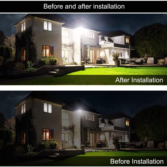 4Pack 150W LED Flood Light Outdoor,15500LM LED Work Light with US Plug,6000K Daylight White,IP67 Waterproof Outdoor Floodlights for Yard,Garden,Playground
