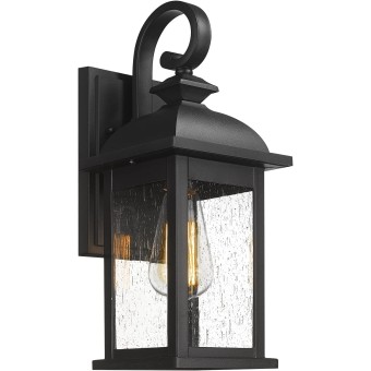 Outdoor Wall Sconce, 21 inch Large Exterior Wall Light Fixtures, Anti-Rust Waterproof Outdoor Wall Lantern Porch Lights for Entryway, Patio, Garage, Doorway, Matte Black, 4FD54B2 BK