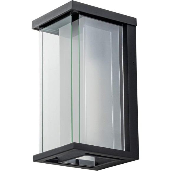 Porch Lights Outdoor Wall Sconce, Exterior Light Fixtures with Acrylic Glass, Mate Black Modern Patio Lights Fixture for House, Waterproof Wall Lantern for Garage, Entryway, Hallway, Garden