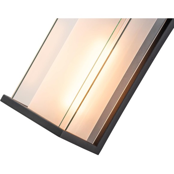 Porch Lights Outdoor Wall Sconce, Exterior Light Fixtures with Acrylic Glass, Mate Black Modern Patio Lights Fixture for House, Waterproof Wall Lantern for Garage, Entryway, Hallway, Garden
