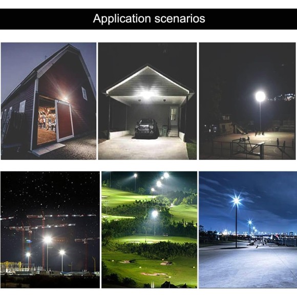4Pack LED Flood Light Outdoor,100W LED Work Light 11000lmwith 6FT US Plug,IP66 Waterproof Exterior Security Lights,6000K Daylight White Outside Floodlights Slim Design for Playground Yard
