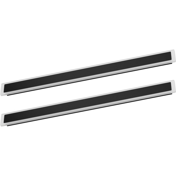 2 Pack Outdoor Wall Sconces 39.4IN Long Modern LED Wall Light with Frosted Acrylic Waterproof IP65 Warm White Black Exterior Wall Light for Patio,Porch(3000K)