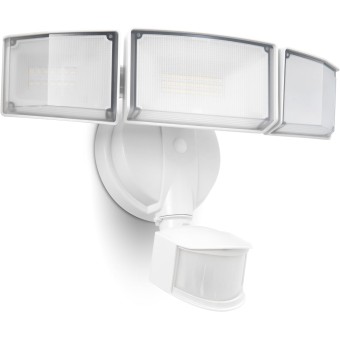 4500LM LED Security Lights Motion Sensor Light Outdoor, 5000K Daylight, IP65 Waterproof, Dusk to Dawn, 3 Head Motion Detected Flood Light for Garage, Yard, Porch(White)
