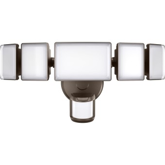 100W LED Security Light Motion Sensor Outdoor Light, Motion Flood Light Dusk to Dawn, 10000LM Super Bright 6500K Exterior Motion Detector Flood Light Outside for Garage Yard Porch IP65, Brown