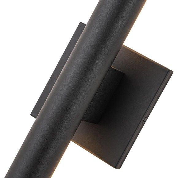 Modern Outdoor Wall Sconce LED, Large Porch Lights Wall Mount, 22 inch Up Down Exterior Light Fixture, 12W Black Outside Patio Lighting for House, Yard, 2 Packs