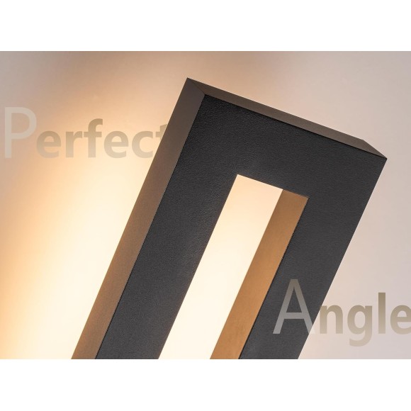 Modern Outdoor Wall Lights, 18 inch LED Long Wall Sconce, Black Exterior Led Porch Light Fixture Wall Mount, Waterproof Outdoor Sconce Lighting for House, Patio